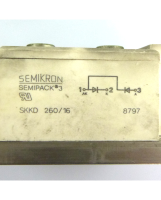 Semikron Dioden Modul SKKD 260/16 GEB