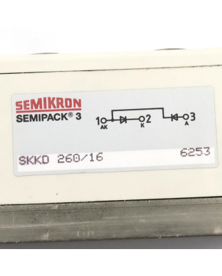 Semikron Dioden Modul SKKD 260/16 GEB