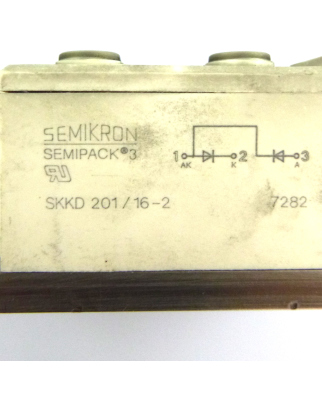 Semikron Dioden Modul SKKD 201/16-2 GEB
