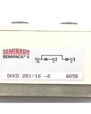 Semikron Dioden Modul SKKD 201/16-2 GEB
