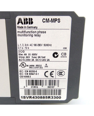 ABB Stromüberwachungsrelais 1SVR430885R3300 CM-MPS 180-280V OVP