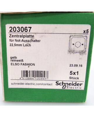 Schneider Electric Zentralplatte 203067 (5Stk) OVP