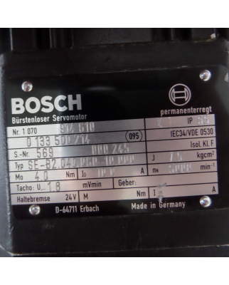 Bosch Servomotor SE-B2.040.060-10.000 + RI58-O/0250AS.41RC GEB