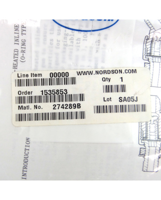 Nordson In-Line Filter 274289B OVP