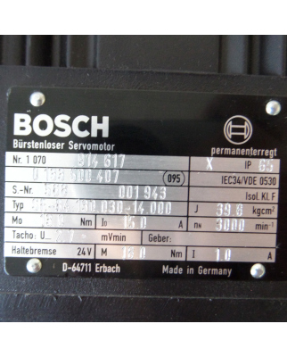 Bosch Servomotor SE-B4.130.030-14.000 + RI58-O/500AS.41RX-C2-S GEB