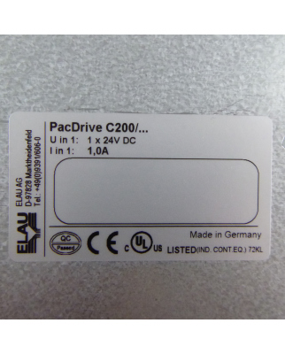 ELAU PacDrive C200/10/1/1/1/00 REM