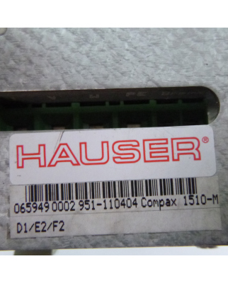 Hauser Servo Drive Compax-M 951-110404 Compax 1510-M #K2 GEB