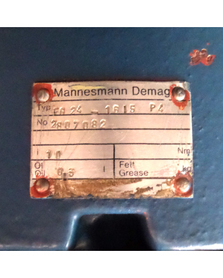 Mannesmann Demag Motor 16/5 P4 0,90kW + FG24 i=10 GEB