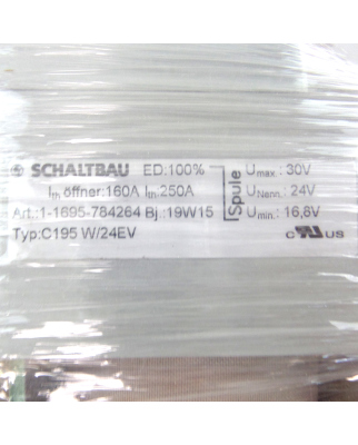 Schaltbau Schütz C195W/24EV 1-1695-784264 24V OVP