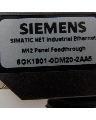 Siemens IE M12 Panel Feedthrough 6GK1901-0DM20-2AA5 (5Stk.) OVP