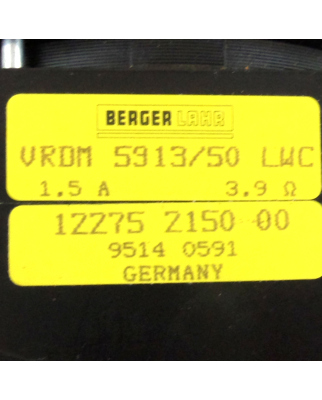 BERGER LAHR Schrittmotor VRDM 5913/50 LWC 0012275215000 #K2 GEB