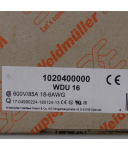 Weidmüller Durchgangsklemme WDU 16 1020400000 (46Stk.) OVP