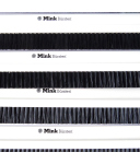 Mink Leistenbürste STL3002-K2 1000x35x6mm schwarz/glatt (10Stk.) NOV