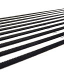 Mink Leistenbürste STL3002-K2 1000x35x6mm schwarz/glatt (10Stk.) NOV