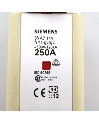 Siemens NH-Sicherungseinsatz 3NA7144 (3Stk.) OVP
