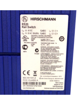 Hirschmann Rail Switch RS20-0800T1T1SDAE NOV