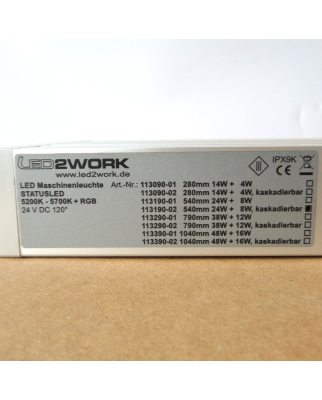 LED2WORK Signalleuchte 5200-5700K CW + RGB 113190-02 540mm/24W OVP