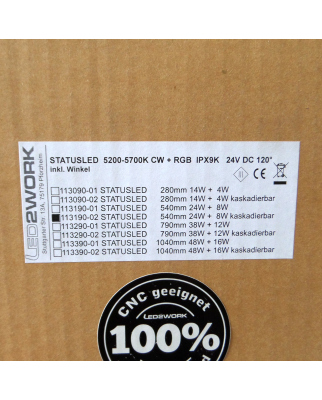 LED2WORK Signalleuchte 5200-5700K CW + RGB 113190-02 540mm/24W OVP