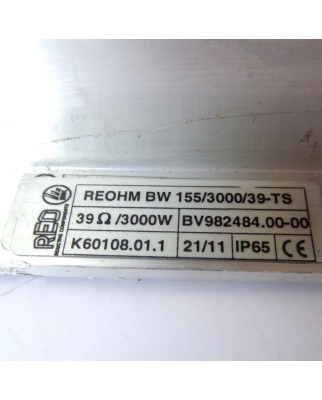 REO Bremswiderstand REOHM BW 155/3000/39-TS GEB