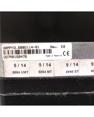 B&R 2-Phasen Schrittmotor 80MPH3.600D114-01 Rev.E0 GEB