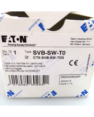 Eaton Hauptschalterbausatz SVB-SW-T0 060265 OVP