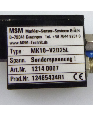 MSM Markierkopf MK10-V2D25L 12140007 NOV
