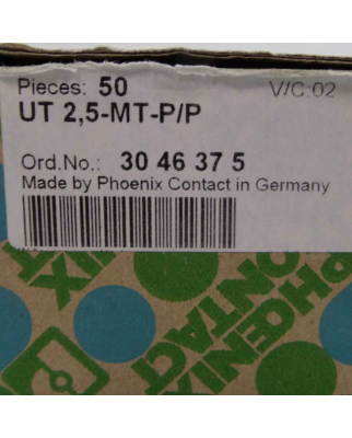 Phoenix Contact Messertrennklemme UT 2,5-MT-P/P 3046375 (50Stk.) OVP
