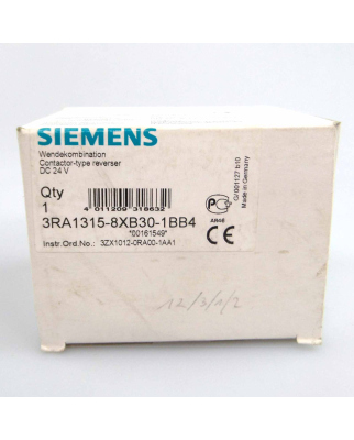 Siemens Wendekombination 3RA1315-8XB30-1BB4 OVP