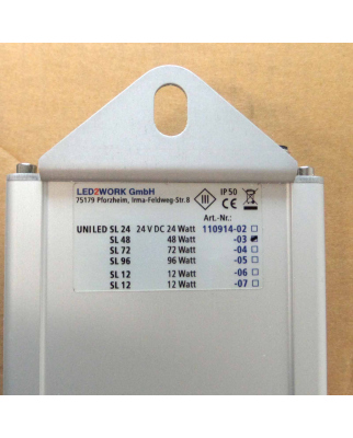 LED2WORK Maschinenleuchte UNILED SL48 110914-03 1020mm/48W OVP