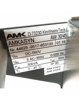 AMK AMKASYN Antriebsregler AW30/45 Rev.: 01.16 GEB