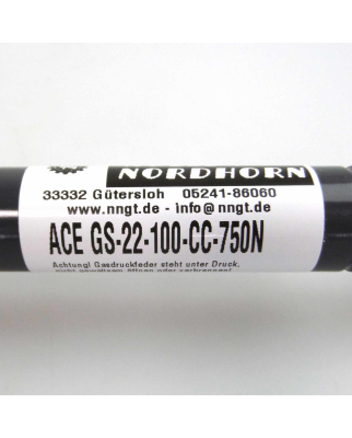 ACE/N&ouml;lle+Nordhorn Gasdruckfeder GS-22-100-CC-750N NOV