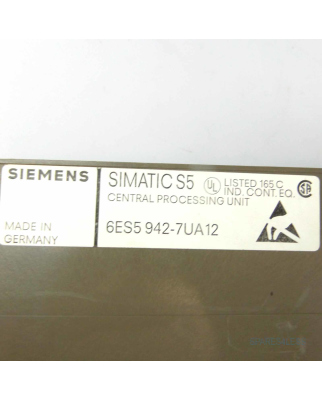 Simatic S5 CPU942 6ES5 942-7UA12 GEB