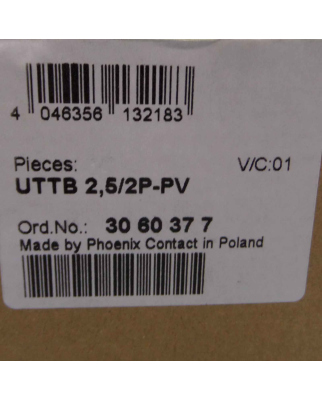 Phoenix Contact Doppelstockklemme UTTB 2,5/2P-PV 3060377 (32Stk.) OVP
