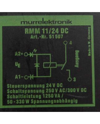 Murr elektronik Ausgangsrelais RMM 11/24DC 51507 (3Stk.) GEB