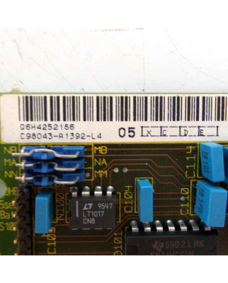 Siemens Baugruppe C98043-A1392-L4 E-Stand:B GEB