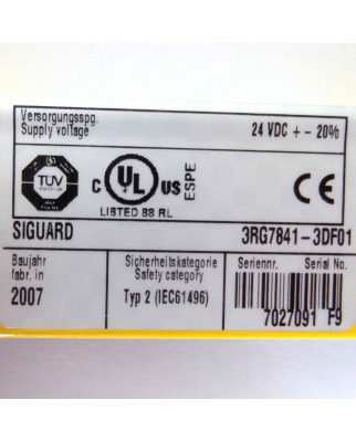 Siemens Lichtvorhang Empfänger 3RG7841-3DF01 OVP