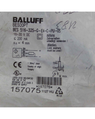 Balluff induktiver Sensor BES00PT BES...