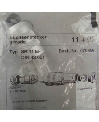 Euchner Steckverbinder SR11EF 070859 OVP