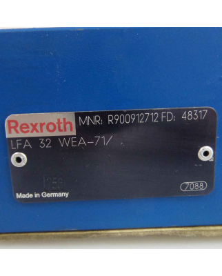 Rexroth LFA Steuerdeckel LFA 32 WEA-71/ R900912712 NOV