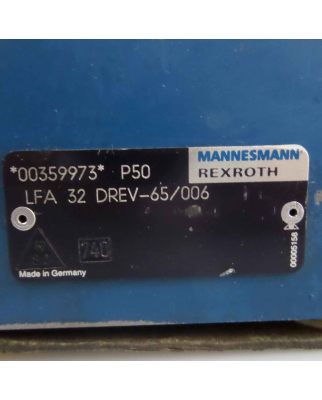 Rexroth Mannesmann LFA Steuerdeckel LFA 32 DREV-65/006...