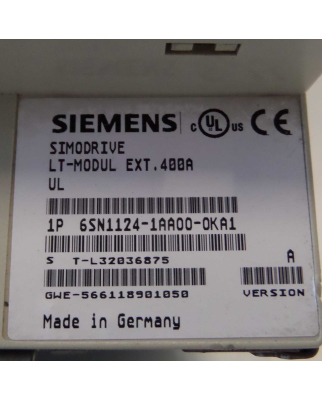 Simodrive 611 LT-Modul 6SN1124-1AA00-0KA1 Vers.A GEB