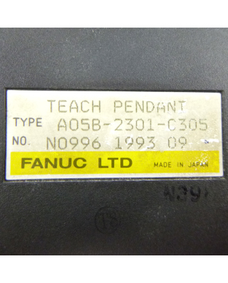 Fanuc Teach Pendant A05B-2301-C305 GEB