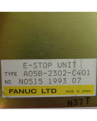 Fanuc E-Stop Unit A05B-2302-C401 GEB
