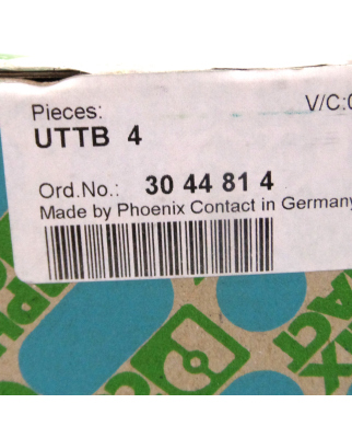 Phoenix Contact Doppelstockklemme UTTB 4 3044814 (15Stk.) OVP