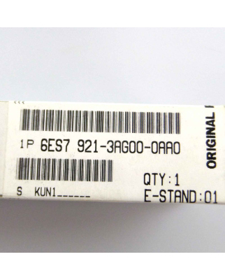 Simatic S7 Frontsteckmodul 6ES7 921-3AG00-0AA0 SIE