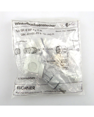 Euchner Winkelbuchsenstecker SR 6 WF Pg 11R 024999 OVP