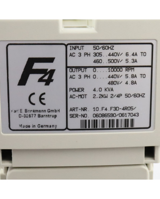 KEB Frequenzumrichter Combivert 10.F4.F3D-4R05 2,2kW #K2 GEB