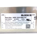 BLOCK EMI-Filter HFD 210-500/42 520VAC NOV