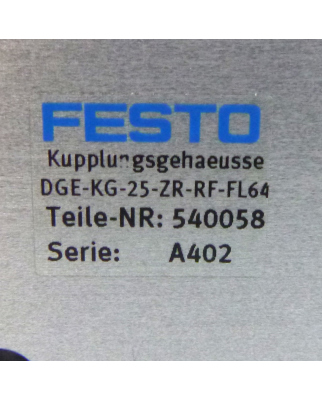 Festo Kupplungsgehäuse DGE-KG-25-ZR-RF-FL64 540058 OVP