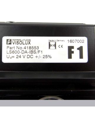 Pepperl+Fuchs VISOLUX Datenlichtschranke LS600-DA-IBS/F1 418553 NOV